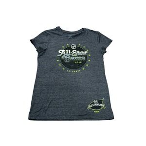 Reebok Columbus Blue Jackets Womens 2015 All-Star Game Tshirt Gray XL‎ Hockey